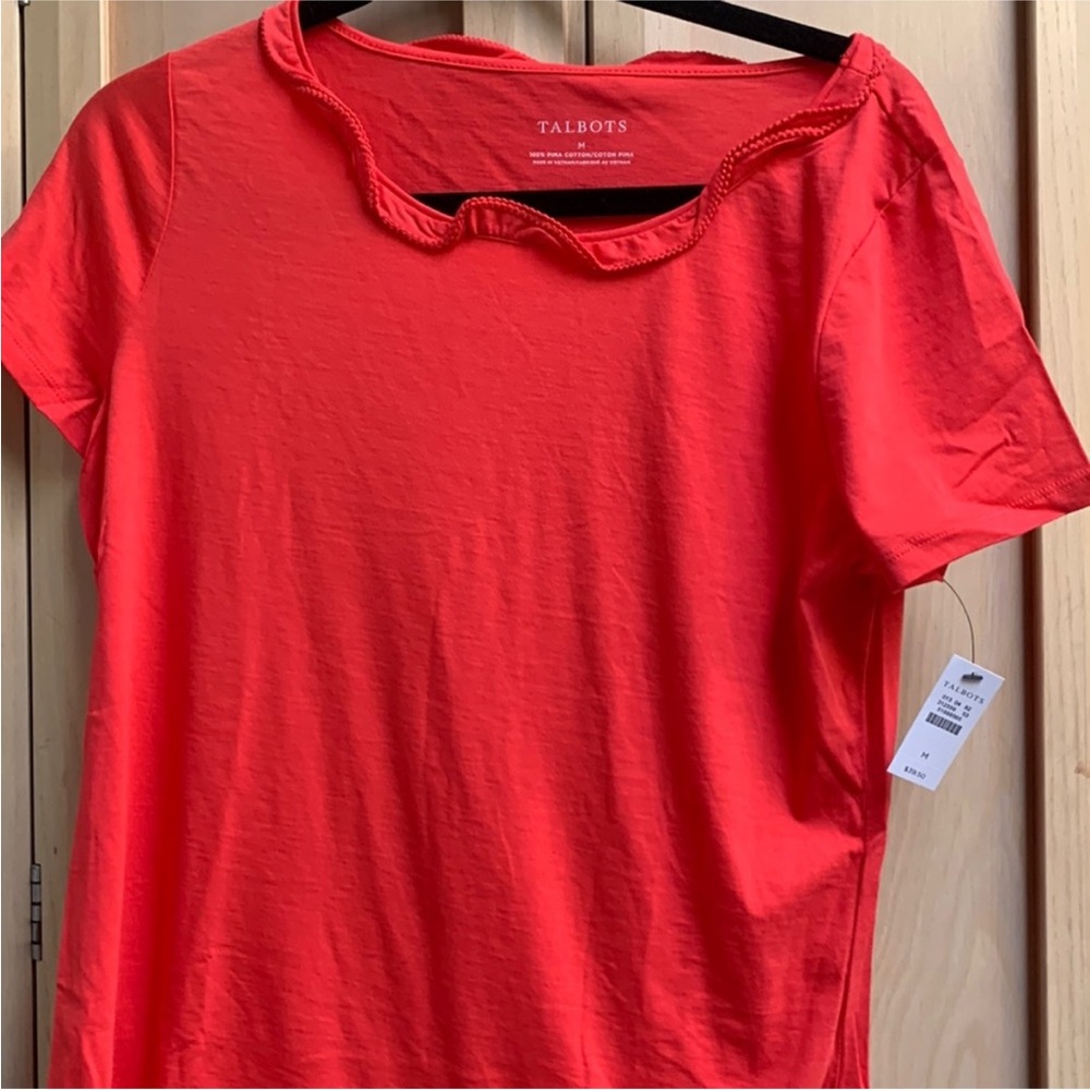 Talbots Bold Red Top